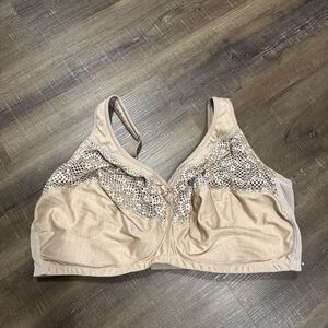 Glamorise 48H MagicLift Moisture Control Full Coverage Wirefree‎ Bra Style 1064